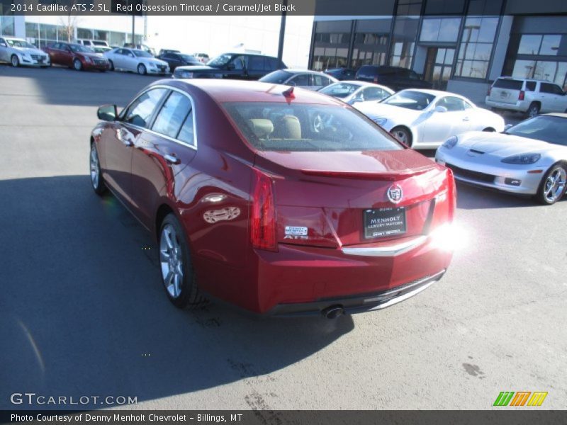 Red Obsession Tintcoat / Caramel/Jet Black 2014 Cadillac ATS 2.5L