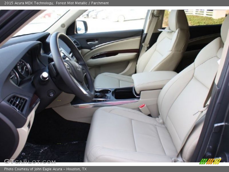 Forest Mist Metallic / Parchment 2015 Acura MDX Technology