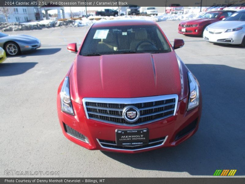 Red Obsession Tintcoat / Caramel/Jet Black 2014 Cadillac ATS 2.5L