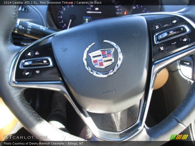 Red Obsession Tintcoat / Caramel/Jet Black 2014 Cadillac ATS 2.5L