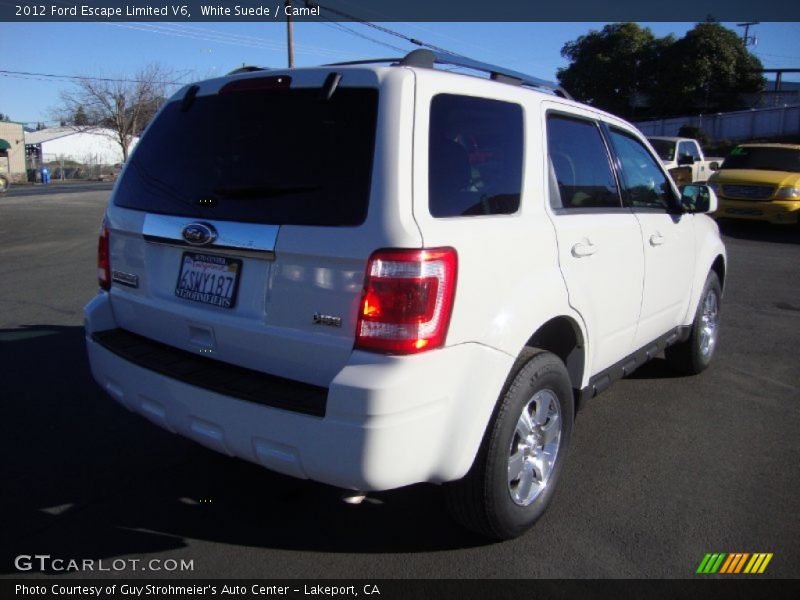 White Suede / Camel 2012 Ford Escape Limited V6