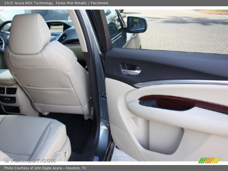 Forest Mist Metallic / Parchment 2015 Acura MDX Technology