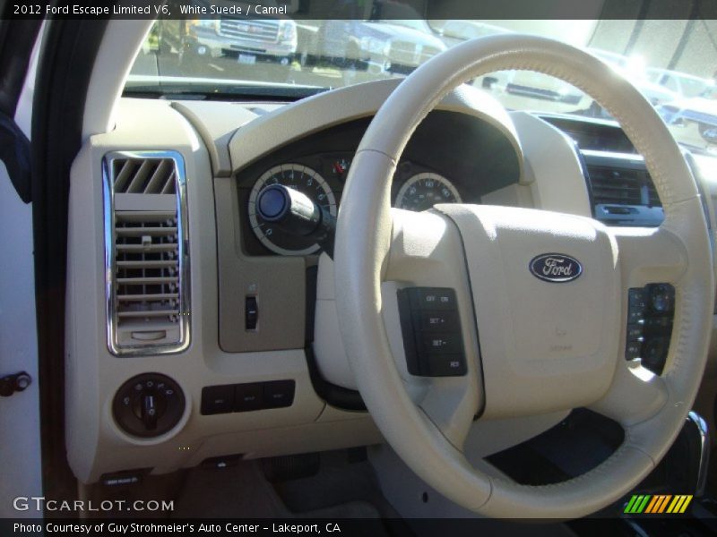 White Suede / Camel 2012 Ford Escape Limited V6