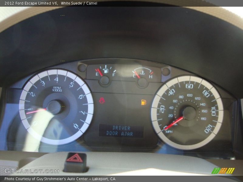 White Suede / Camel 2012 Ford Escape Limited V6