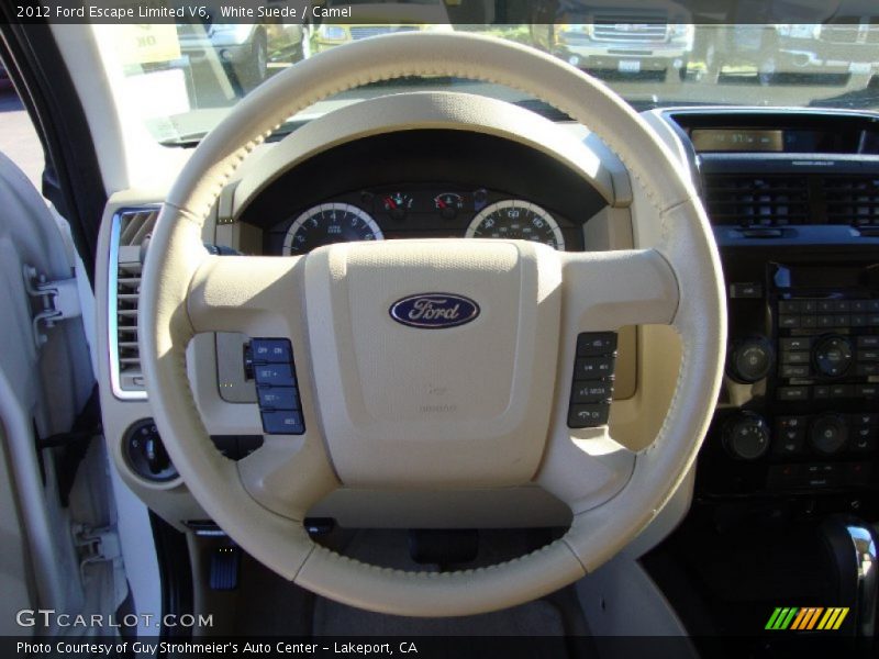 White Suede / Camel 2012 Ford Escape Limited V6