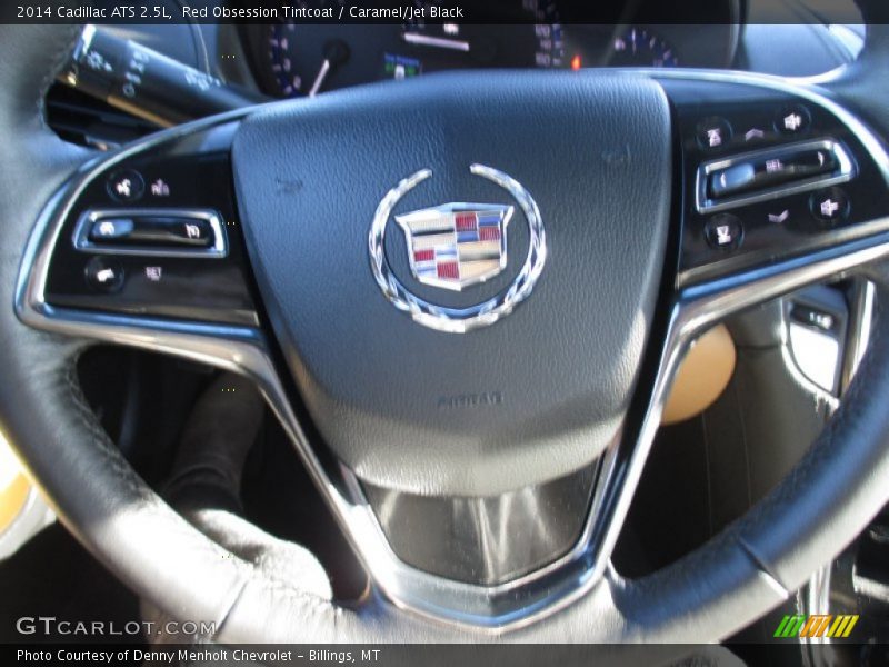 Red Obsession Tintcoat / Caramel/Jet Black 2014 Cadillac ATS 2.5L
