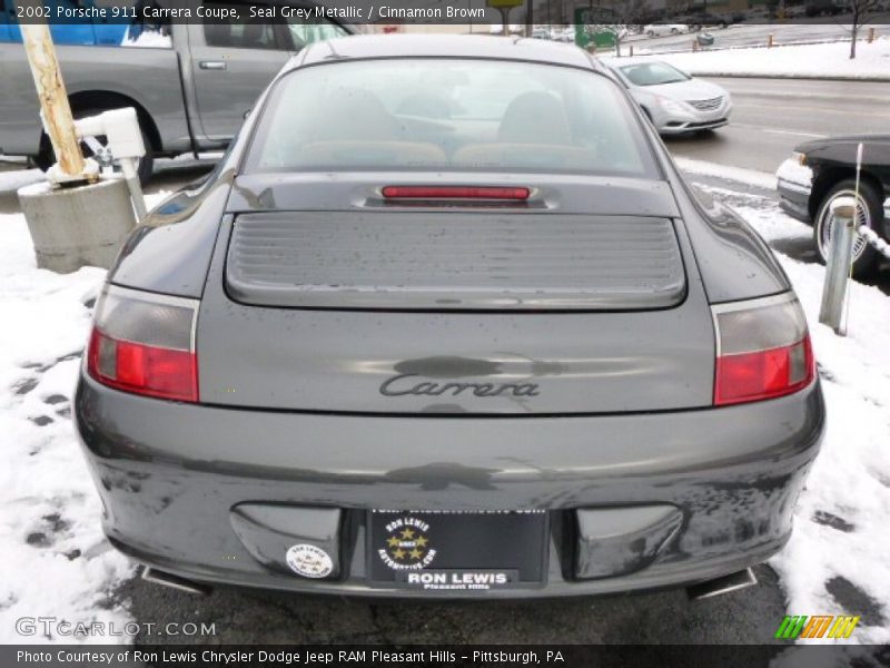 Seal Grey Metallic / Cinnamon Brown 2002 Porsche 911 Carrera Coupe