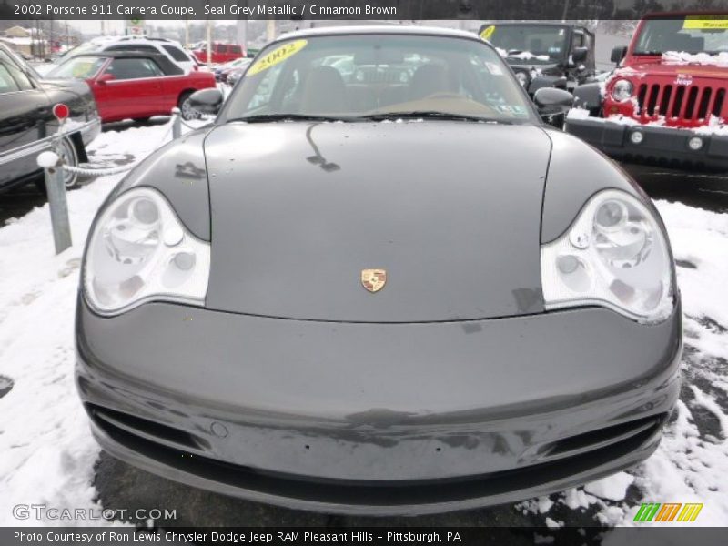 Seal Grey Metallic / Cinnamon Brown 2002 Porsche 911 Carrera Coupe