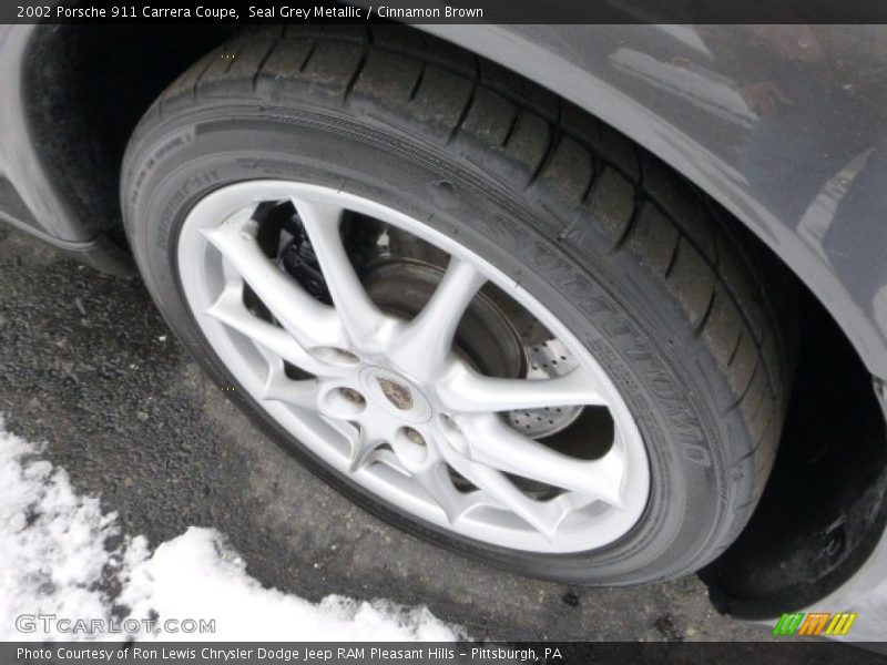 Seal Grey Metallic / Cinnamon Brown 2002 Porsche 911 Carrera Coupe