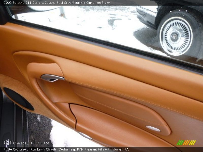 Seal Grey Metallic / Cinnamon Brown 2002 Porsche 911 Carrera Coupe