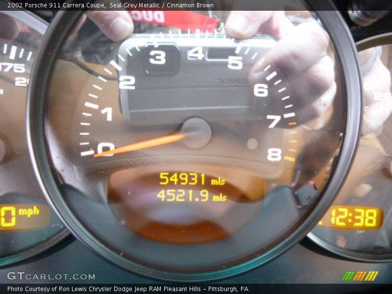 Seal Grey Metallic / Cinnamon Brown 2002 Porsche 911 Carrera Coupe