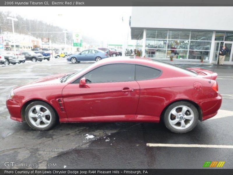 Electric Red / Black 2006 Hyundai Tiburon GS