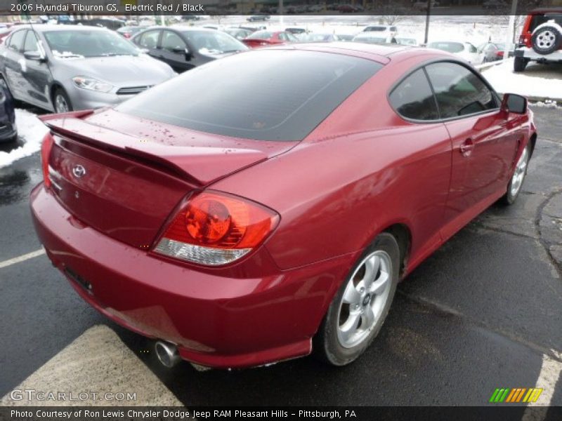 Electric Red / Black 2006 Hyundai Tiburon GS