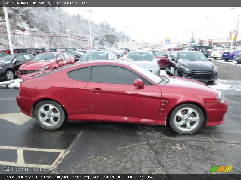 Electric Red / Black 2006 Hyundai Tiburon GS