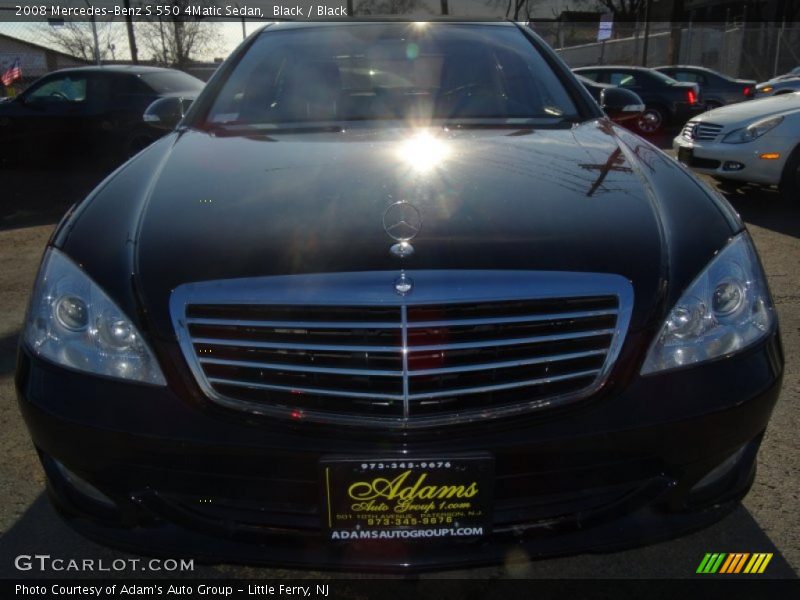 Black / Black 2008 Mercedes-Benz S 550 4Matic Sedan