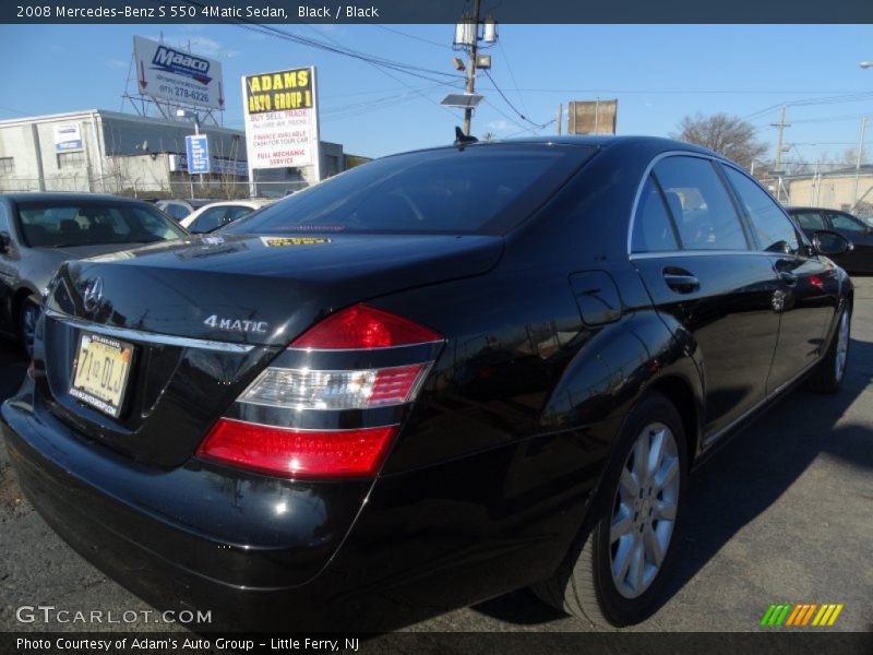 Black / Black 2008 Mercedes-Benz S 550 4Matic Sedan