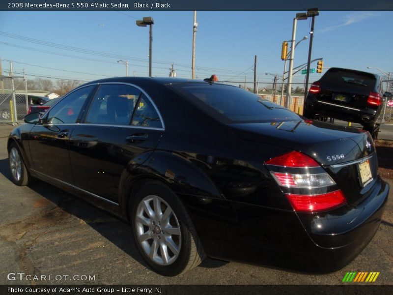 Black / Black 2008 Mercedes-Benz S 550 4Matic Sedan
