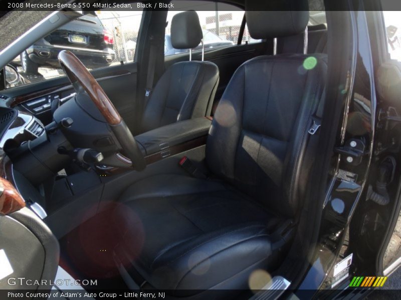 Black / Black 2008 Mercedes-Benz S 550 4Matic Sedan
