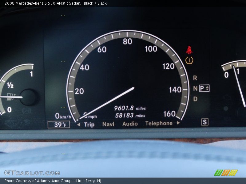 Black / Black 2008 Mercedes-Benz S 550 4Matic Sedan