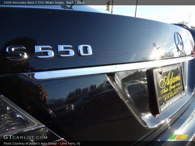 Black / Black 2008 Mercedes-Benz S 550 4Matic Sedan
