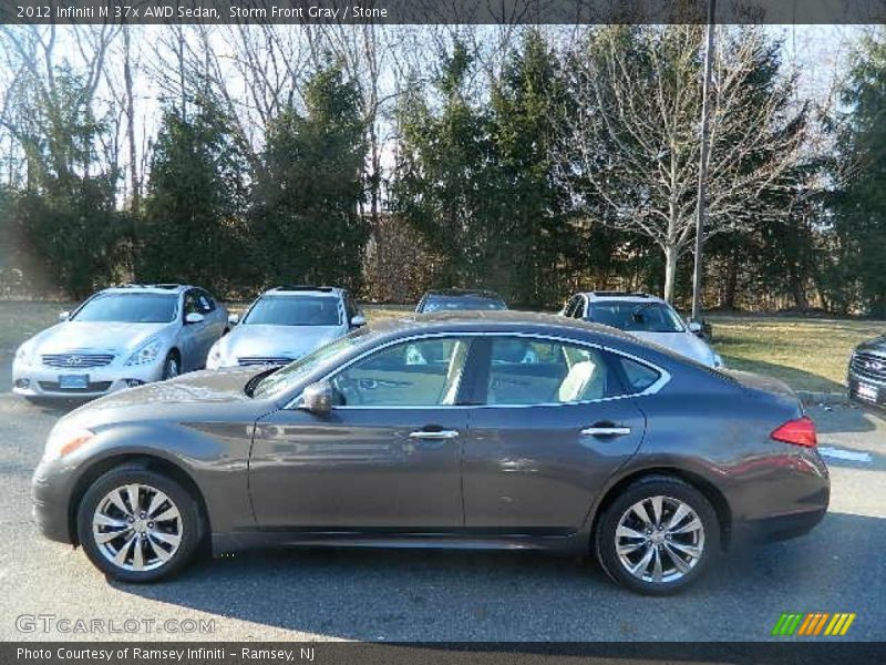 Storm Front Gray / Stone 2012 Infiniti M 37x AWD Sedan