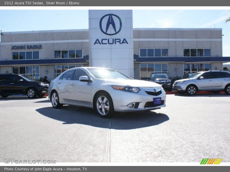 Silver Moon / Ebony 2012 Acura TSX Sedan