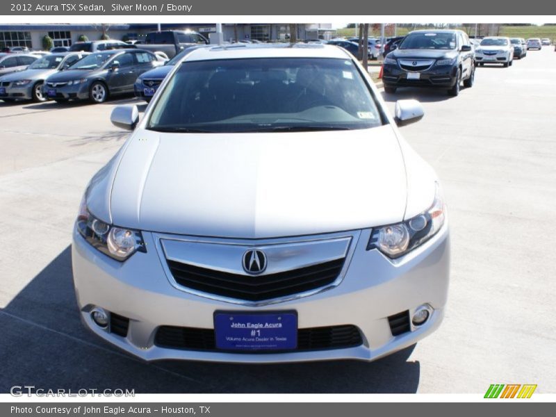 Silver Moon / Ebony 2012 Acura TSX Sedan