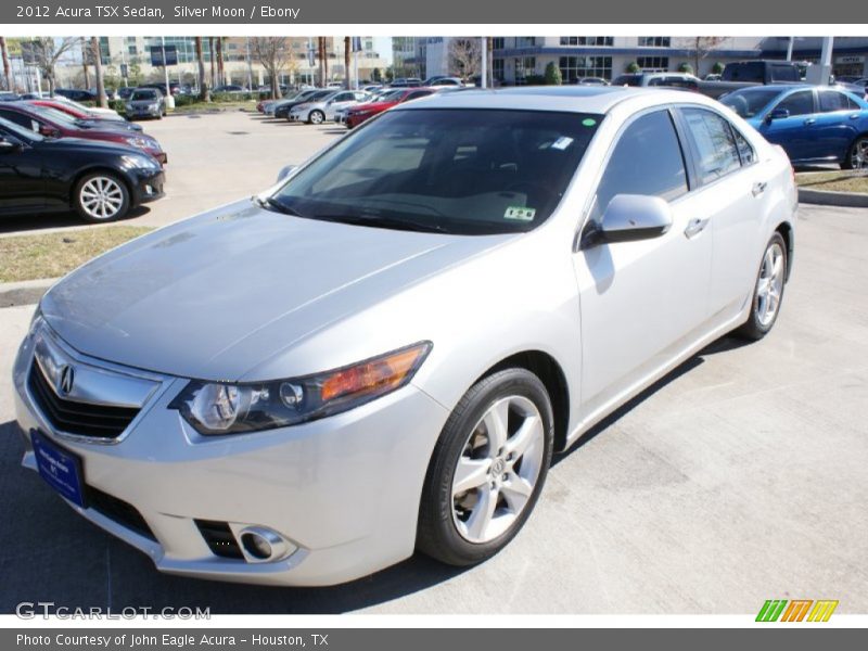 Silver Moon / Ebony 2012 Acura TSX Sedan