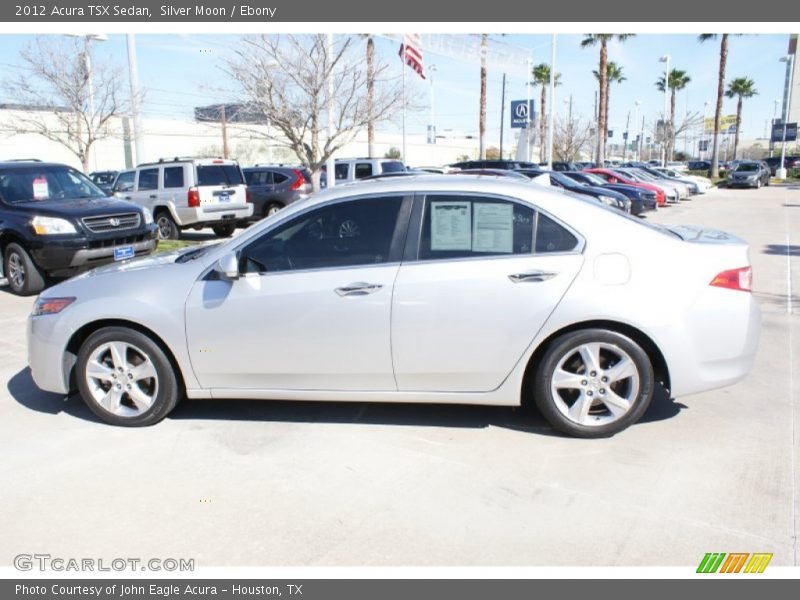 Silver Moon / Ebony 2012 Acura TSX Sedan
