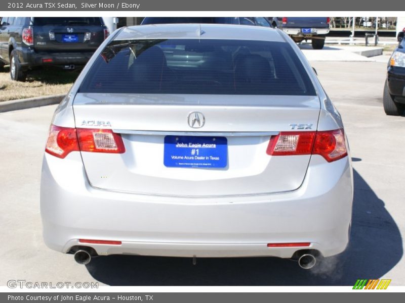 Silver Moon / Ebony 2012 Acura TSX Sedan