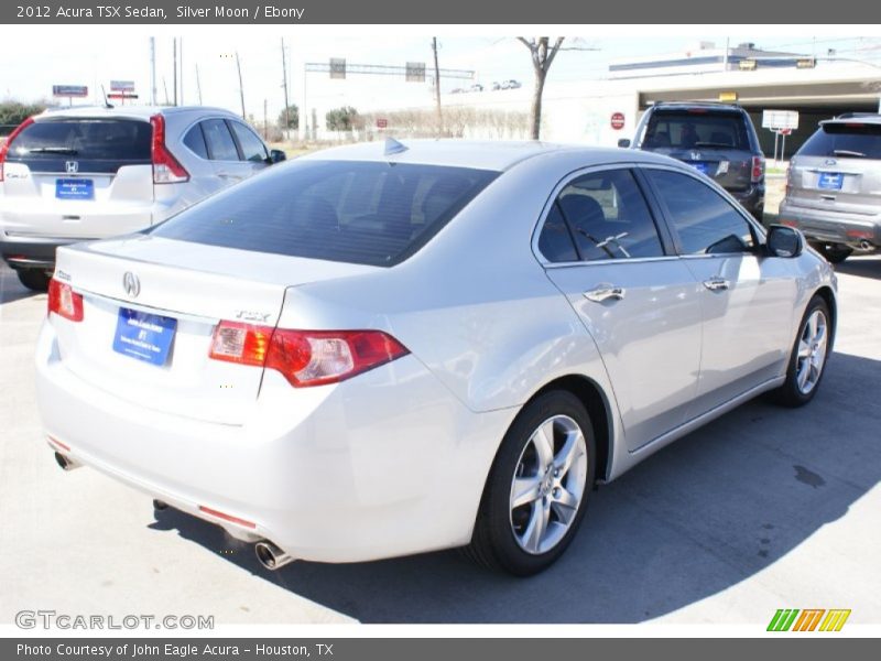 Silver Moon / Ebony 2012 Acura TSX Sedan