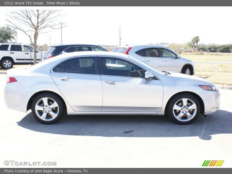 Silver Moon / Ebony 2012 Acura TSX Sedan