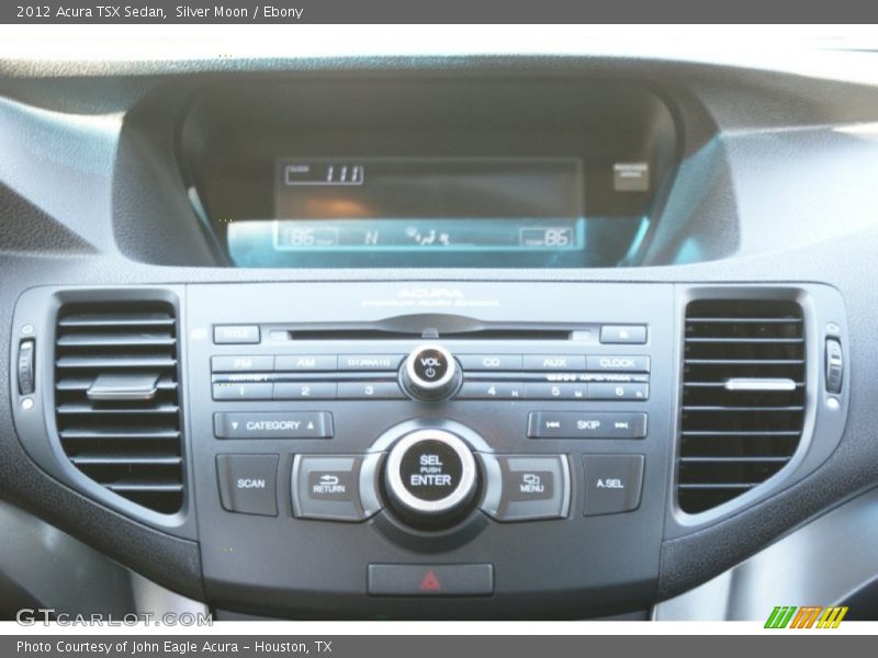Silver Moon / Ebony 2012 Acura TSX Sedan