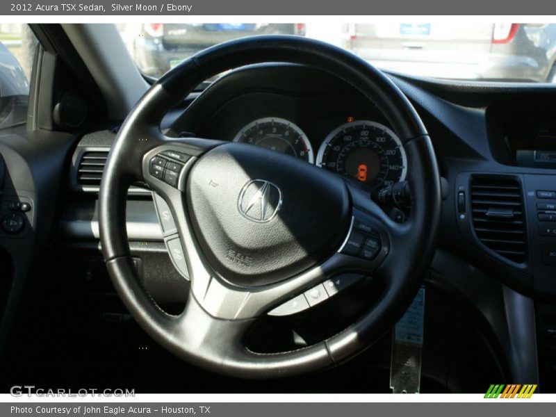 Silver Moon / Ebony 2012 Acura TSX Sedan