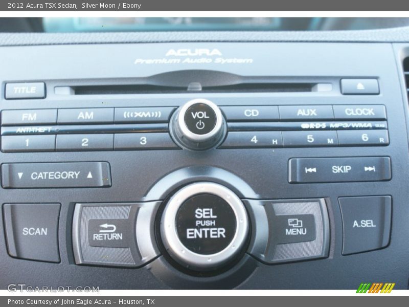 Silver Moon / Ebony 2012 Acura TSX Sedan
