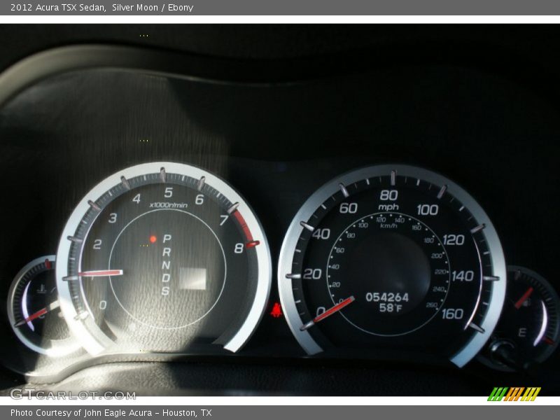 Silver Moon / Ebony 2012 Acura TSX Sedan