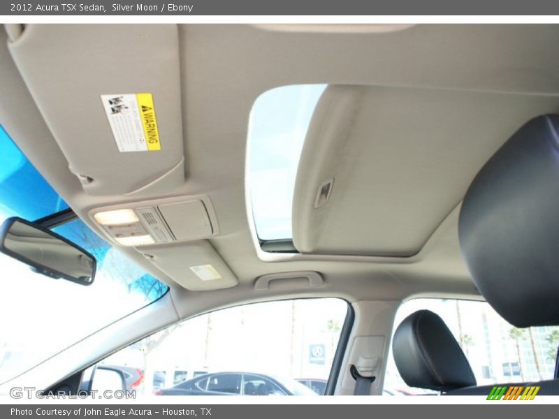 Silver Moon / Ebony 2012 Acura TSX Sedan