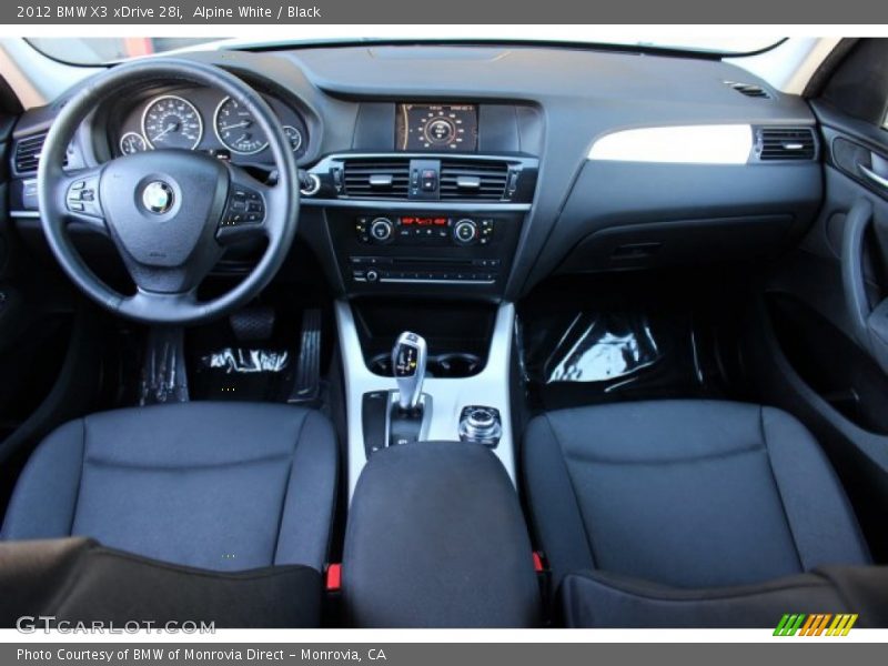 Alpine White / Black 2012 BMW X3 xDrive 28i