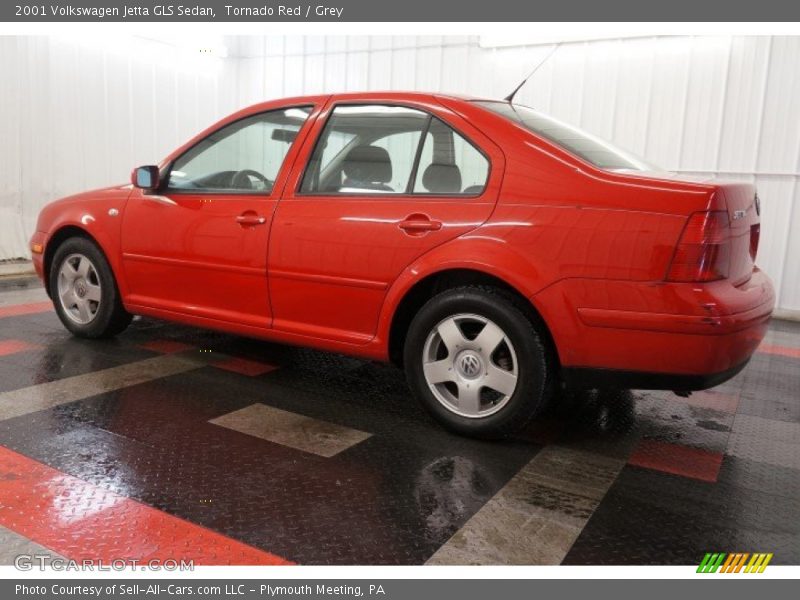 Tornado Red / Grey 2001 Volkswagen Jetta GLS Sedan