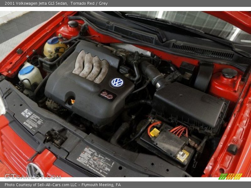 Tornado Red / Grey 2001 Volkswagen Jetta GLS Sedan
