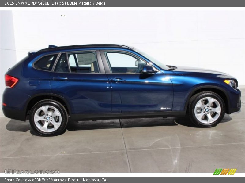 Deep Sea Blue Metallic / Beige 2015 BMW X1 sDrive28i