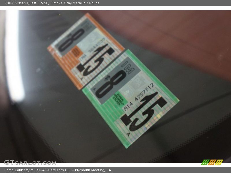 Smoke Gray Metallic / Rouge 2004 Nissan Quest 3.5 SE