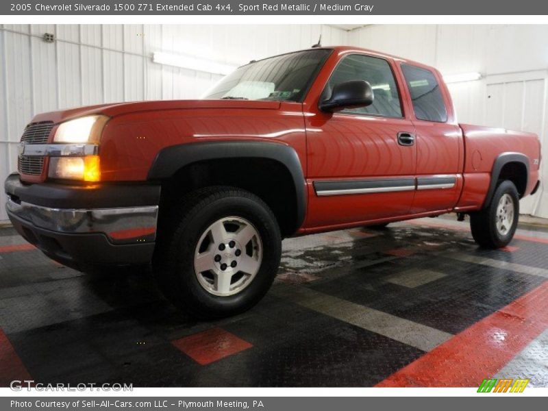 Sport Red Metallic / Medium Gray 2005 Chevrolet Silverado 1500 Z71 Extended Cab 4x4