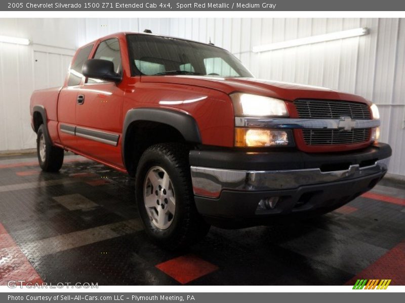 Sport Red Metallic / Medium Gray 2005 Chevrolet Silverado 1500 Z71 Extended Cab 4x4