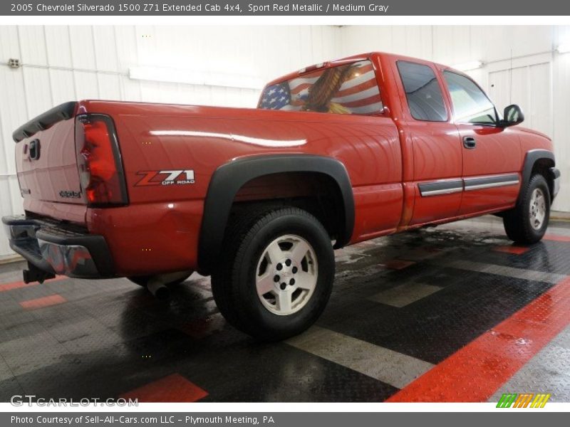 Sport Red Metallic / Medium Gray 2005 Chevrolet Silverado 1500 Z71 Extended Cab 4x4