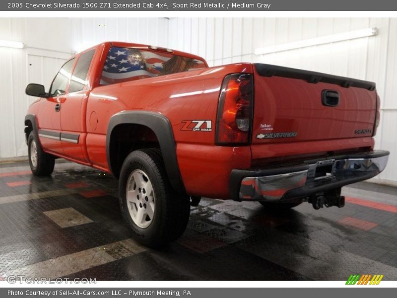 Sport Red Metallic / Medium Gray 2005 Chevrolet Silverado 1500 Z71 Extended Cab 4x4