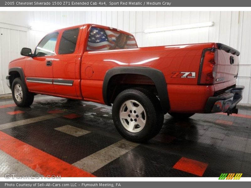 Sport Red Metallic / Medium Gray 2005 Chevrolet Silverado 1500 Z71 Extended Cab 4x4