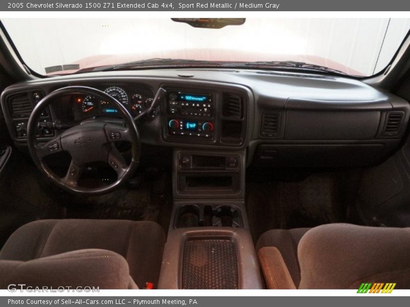 Sport Red Metallic / Medium Gray 2005 Chevrolet Silverado 1500 Z71 Extended Cab 4x4