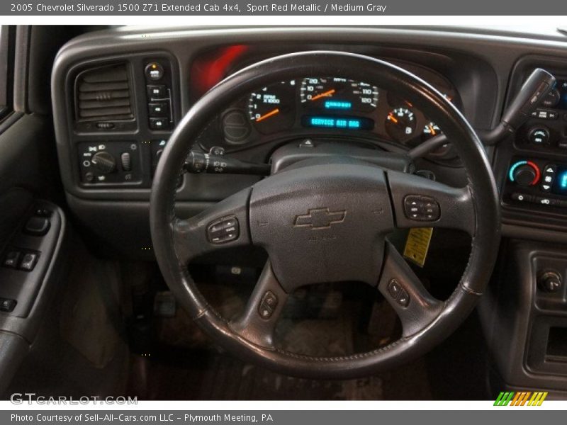 Sport Red Metallic / Medium Gray 2005 Chevrolet Silverado 1500 Z71 Extended Cab 4x4