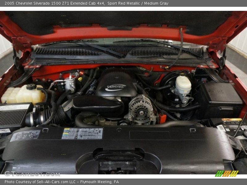 Sport Red Metallic / Medium Gray 2005 Chevrolet Silverado 1500 Z71 Extended Cab 4x4